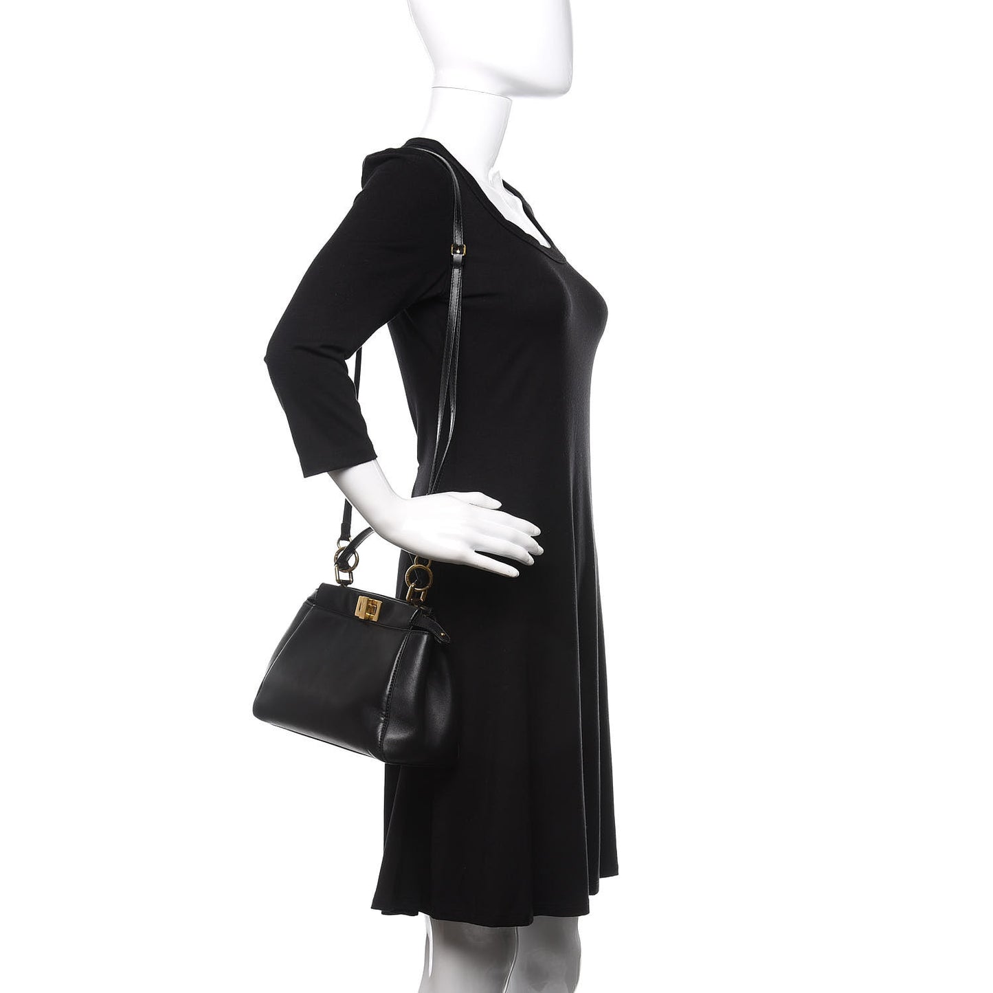 Nappa Mini Peekaboo Iconic Satchel Black