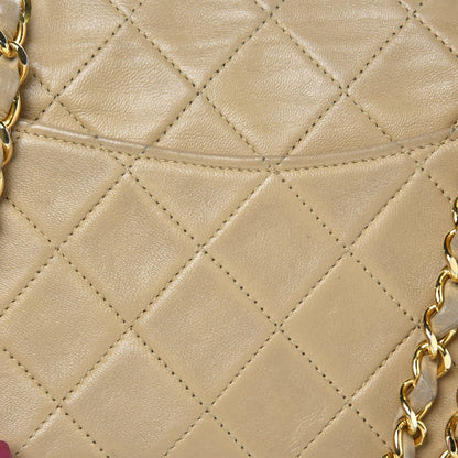 Chanel Lambskin Quilted Small Single Flap Beige 11 of 15