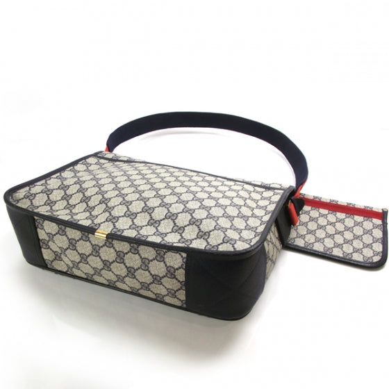 Gucci Monogram Messenger Bag Navy 4 of 8