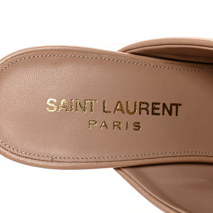 Saint Laurent Calfskin LouLou 70 Mules 36 Nude 8 of 10