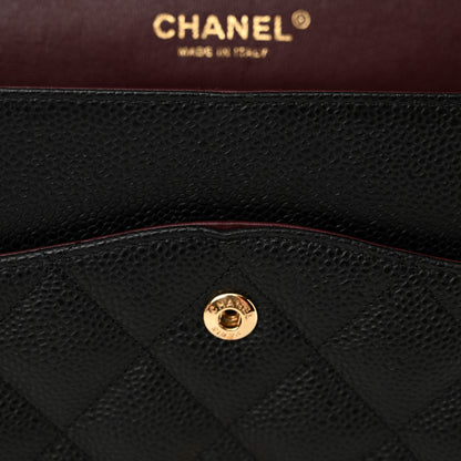 Chanel Caviar Quilted Jumbo Double Flap Black 18 of 18