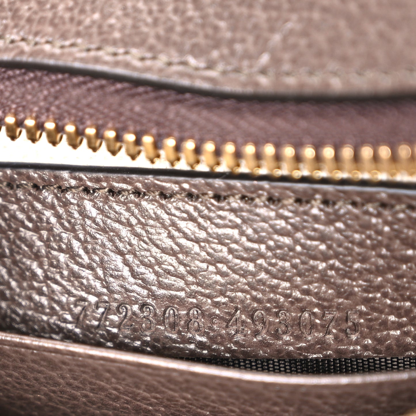 GG Supreme Monogram Textured Dollar Calfskin Small Ophidia Shoulder Bag Beige Ebony New Acero