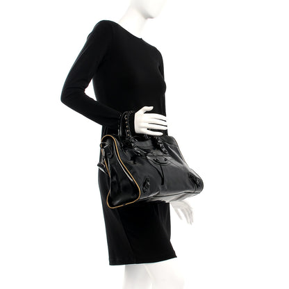 Balenciaga Glazed Calfskin Classic Hardware City Black 3 of 9