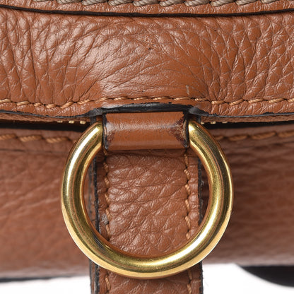 Chloe Calfskin Medium Marcie Round Zip Crossbody Bag Tan 11 of 11