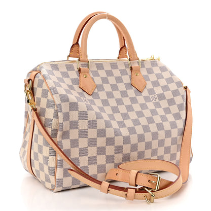 Louis Vuitton Damier Azur Speedy Bandouliere 30 3 of 10