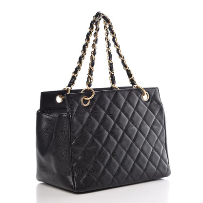 Chanel Caviar Quilted Petit Timeless Tote PTT Black 3 of 12