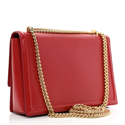 Salvatore Ferragamo Printed Calfskin Ginny Shoulder Bag Red 2 of 10