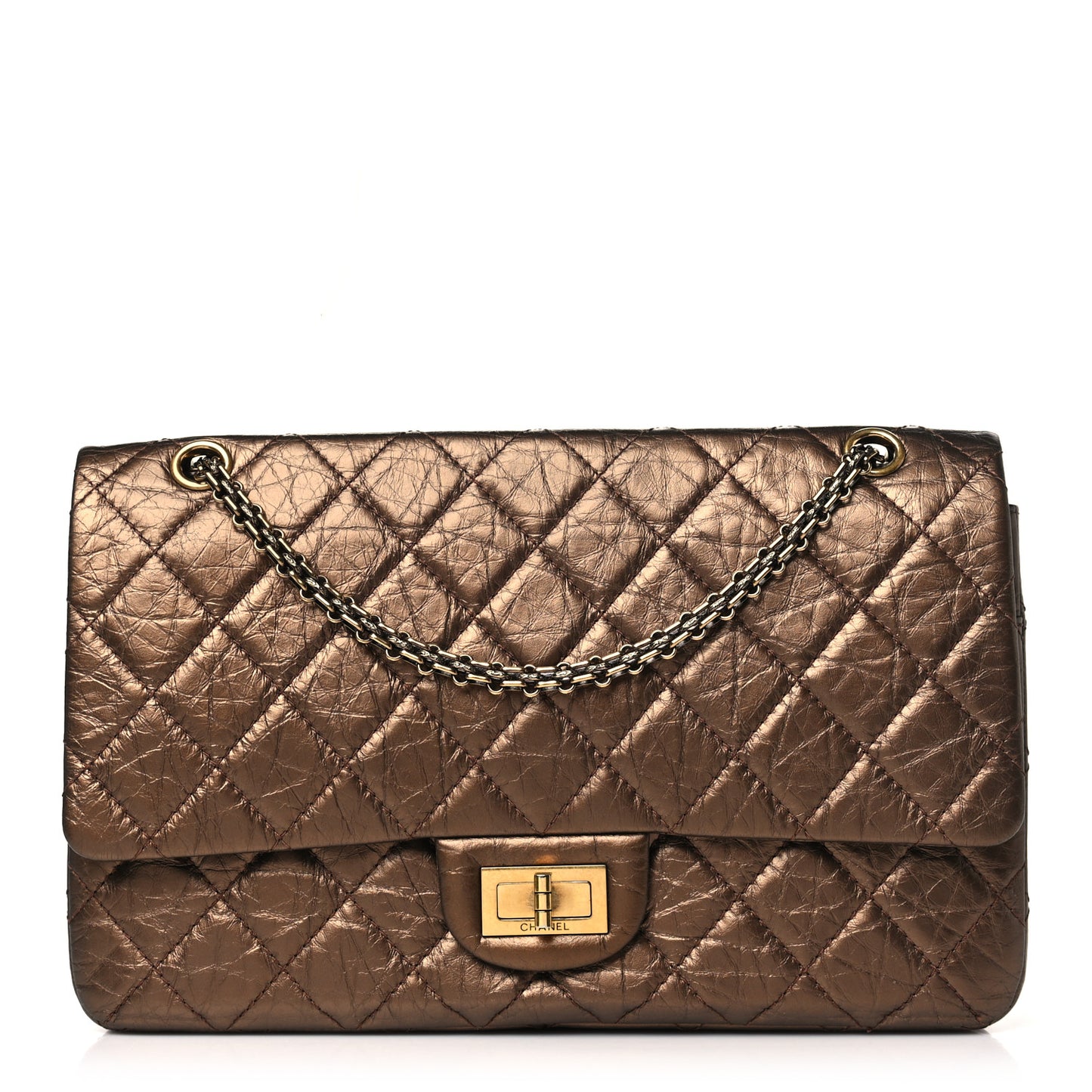 Metallic Aged Calfskin 2.55 Reissue 226 Flap Bronze