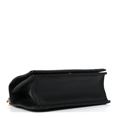 Christian Dior Grained Calfskin Medium Diorama Flap Bag Black 4 of 15