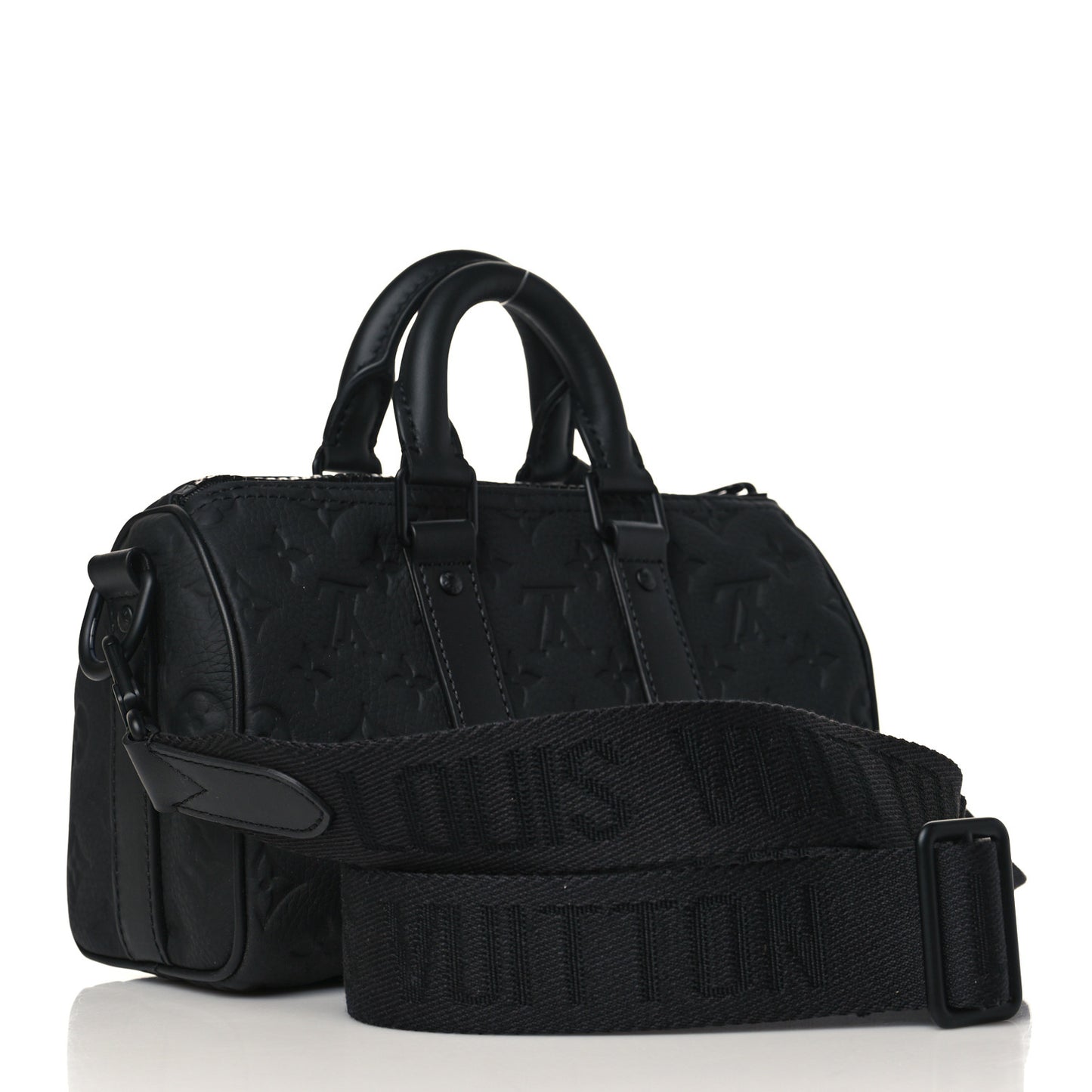 Monogram Taurillon Keepall Bandouliere 25 Black