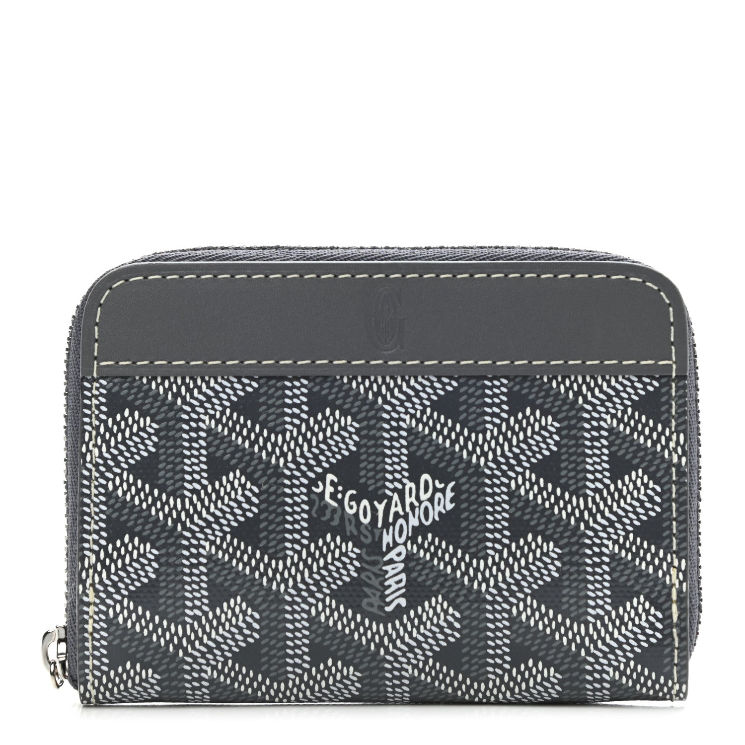 Goyard Goyardine Matignon PM Wallet Grey 1 of 9