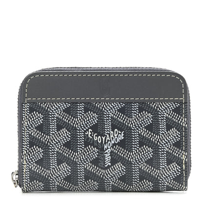 Goyard Goyardine Matignon PM Wallet Grey 1 of 9
