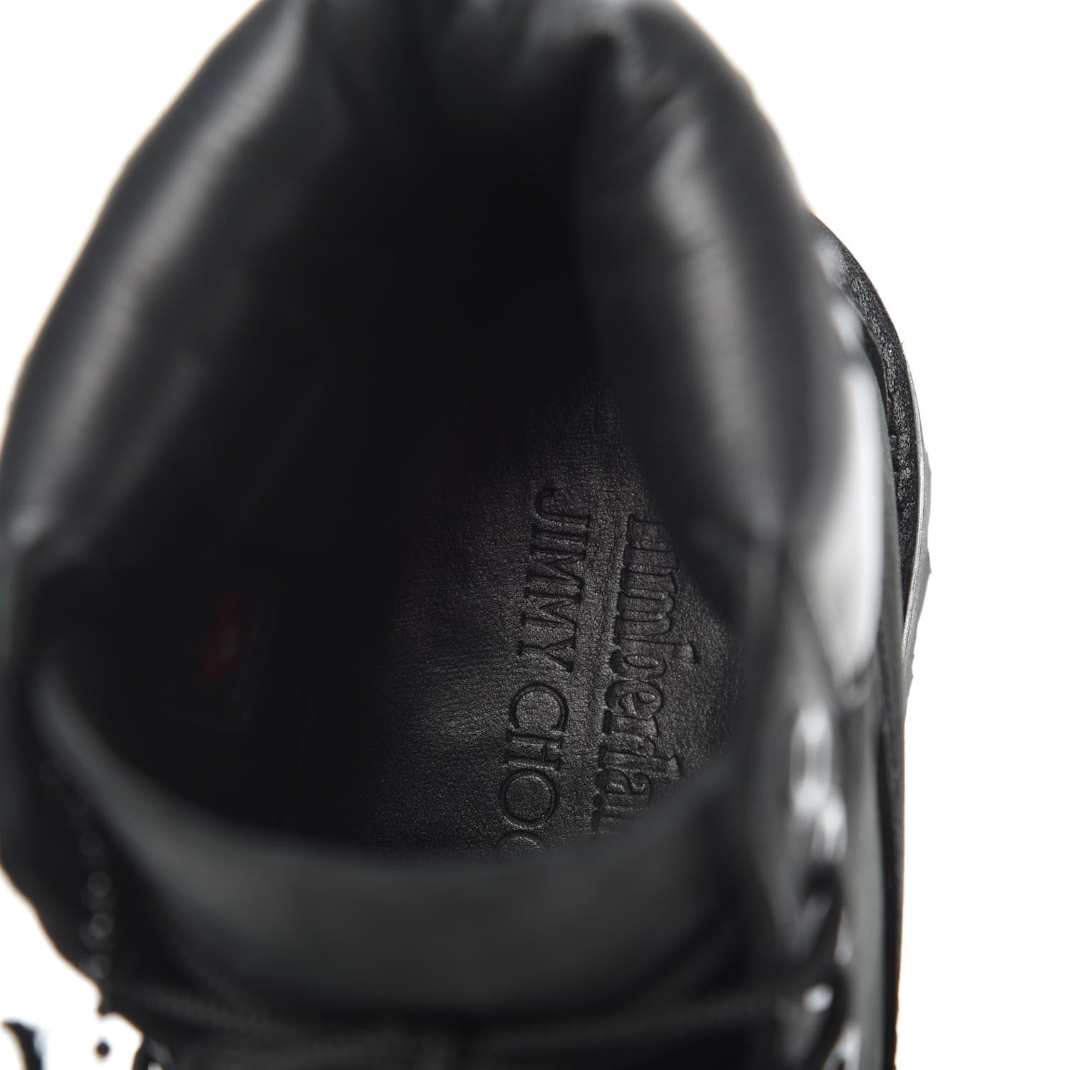 Jimmy Choo X TIMBERLAND Nubuck Glitter Womens Ankle Boots 7 Black Gunmetal 7 of 7