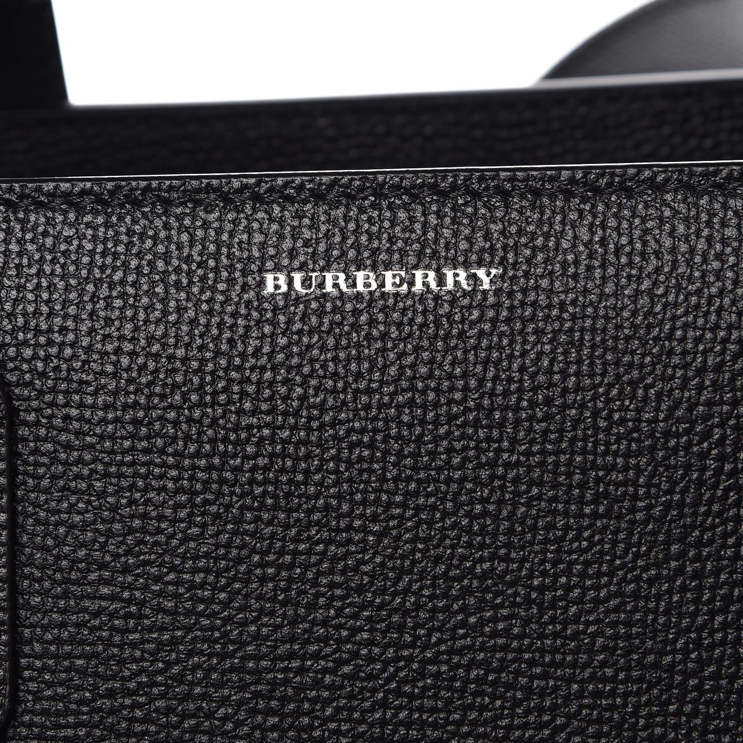 Derby Calfskin House Check Medium Banner Tote Black