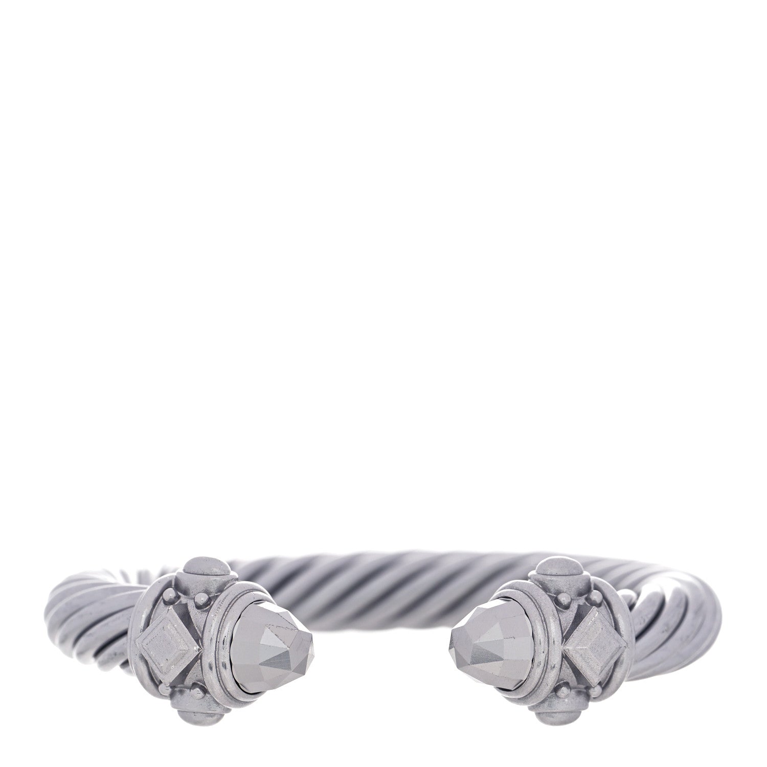 David Yurman Aluminum 10mm Cable Renaissance Bracelet Grey 1 of 4