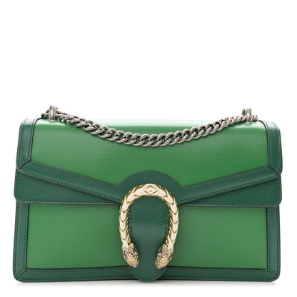 Gucci Azalea Calfskin Enamel Small Dionysus Shoulder Bag New Shamarock Emerald Off White 1 of 13