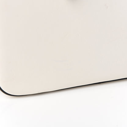 Tom Ford Calfskin Top Handle Bag White Black 12 of 13