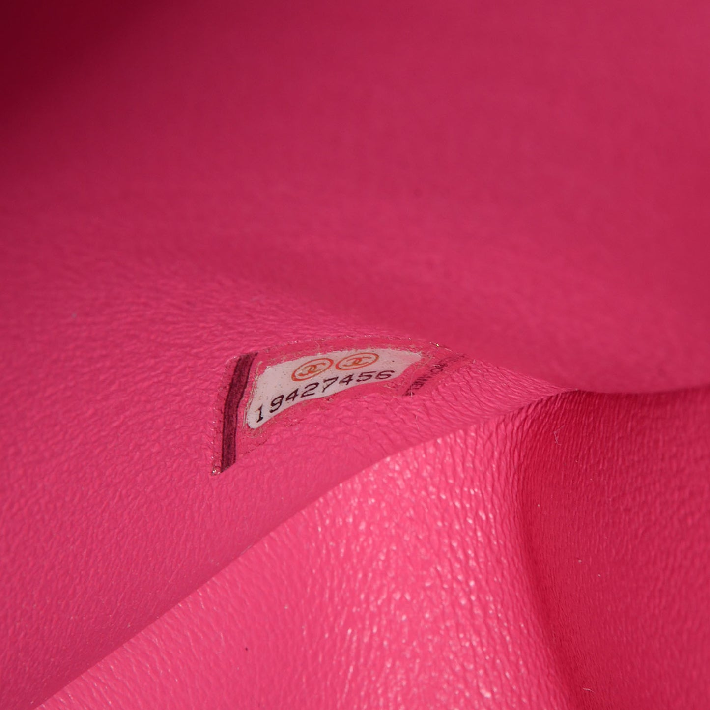 Lambskin Jumbo Double Flap Dark Pink