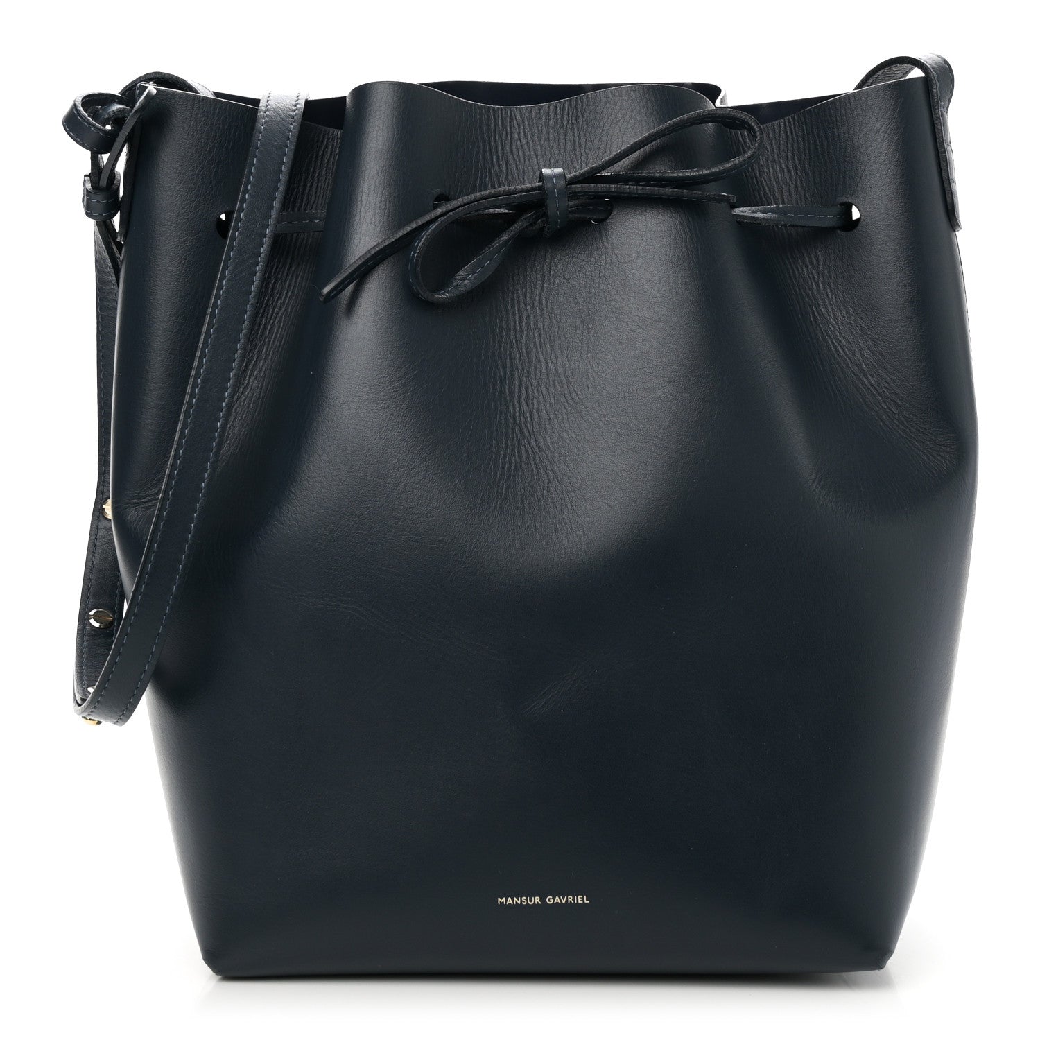 Mansur Gavriel Calfskin Mini Bucket Bag Blu 1 of 11