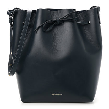 Mansur Gavriel Calfskin Mini Bucket Bag Blu 1 of 11
