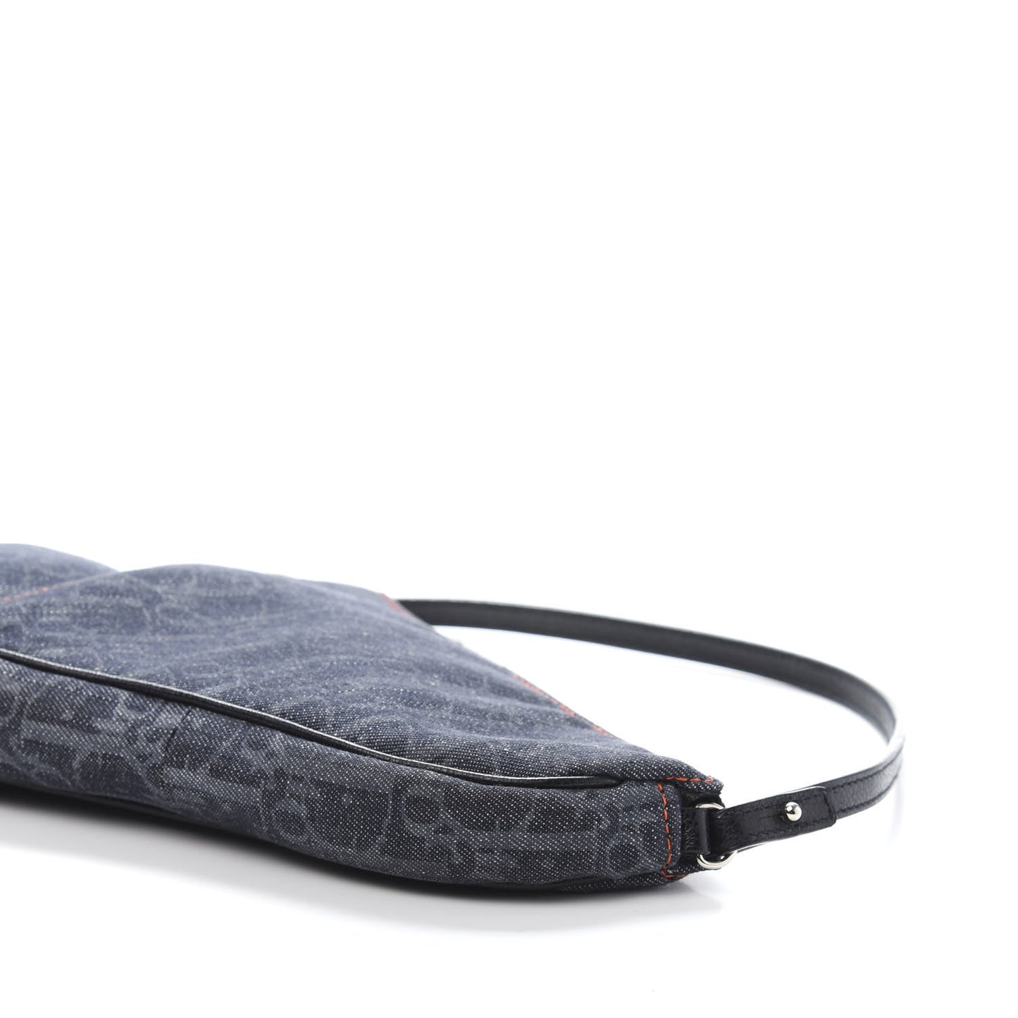 Denim Monogram Mini Saddle Pochette Navy
