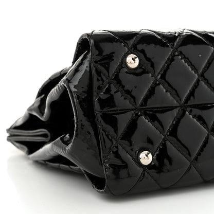 Chanel Patent Quilted Timeless CC Shopping Tote Black 9 of 12