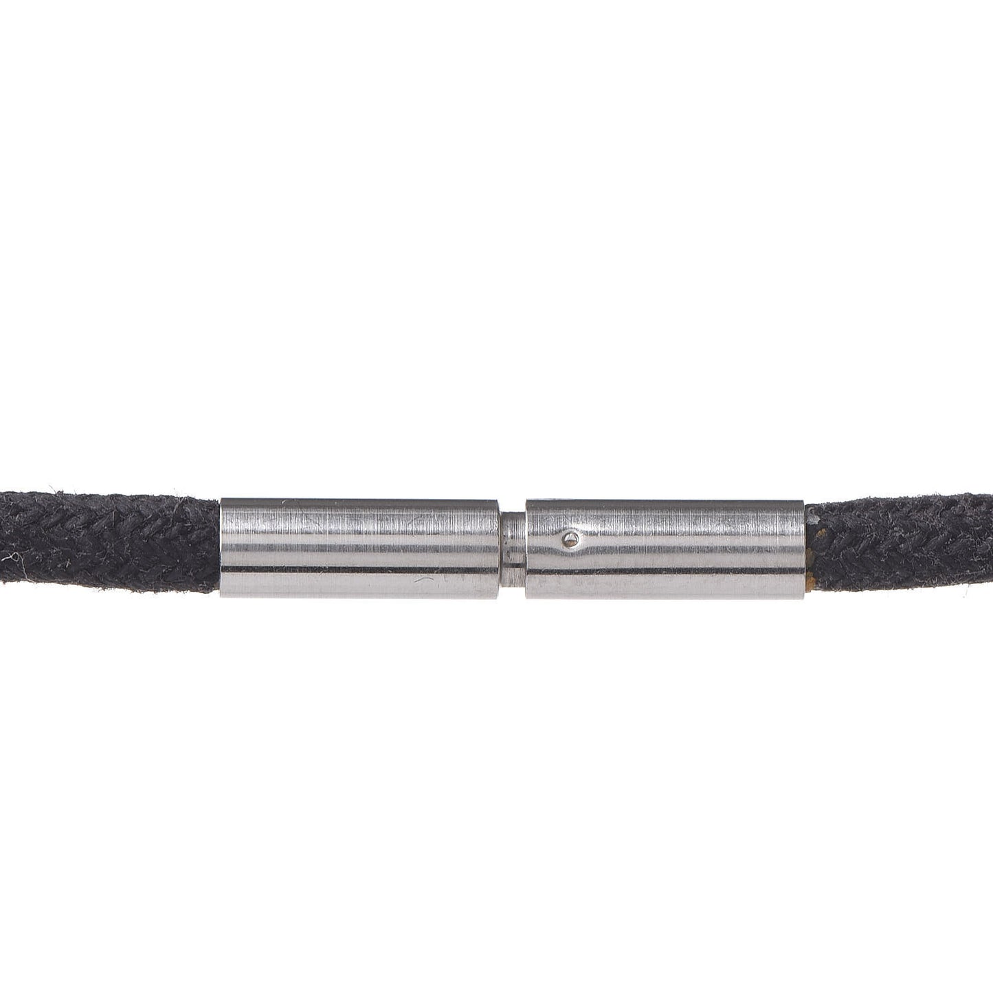18K Yellow Gold Stainless Steel Santos Barrel Pendant Necklace