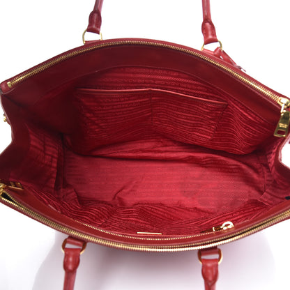 Prada Saffiano Large Galleria Double Zip Tote Fuoco 5 of 18