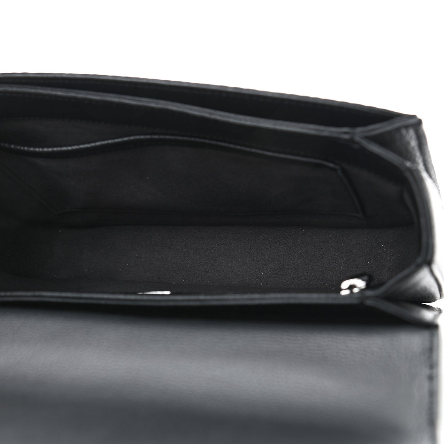 Visetos Calfskin Spot Park Avenue Medium Shoulder Bag Dark Grey Black