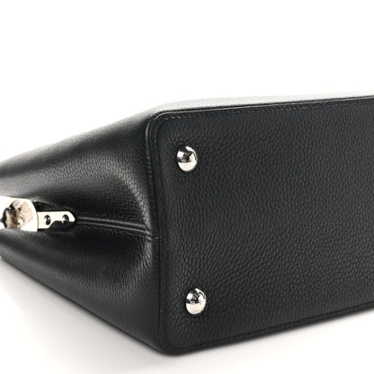 Louis Vuitton Taurillon Snakeskin Capucines MM Black 8 of 9