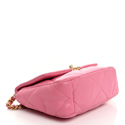 Chanel Lambskin Quilted Medium Chanel 19 Flap Pink 4 of 11