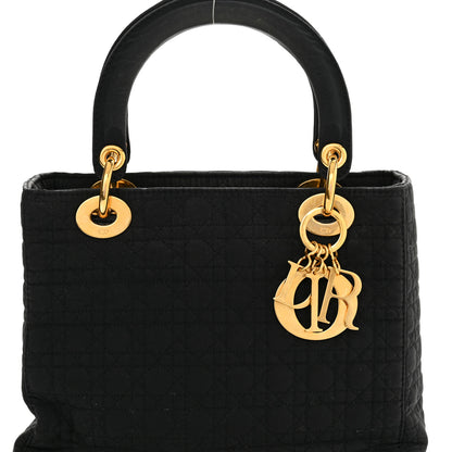 Christian Dior Nylon Cannage Medium Lady Dior Black 8 of 17