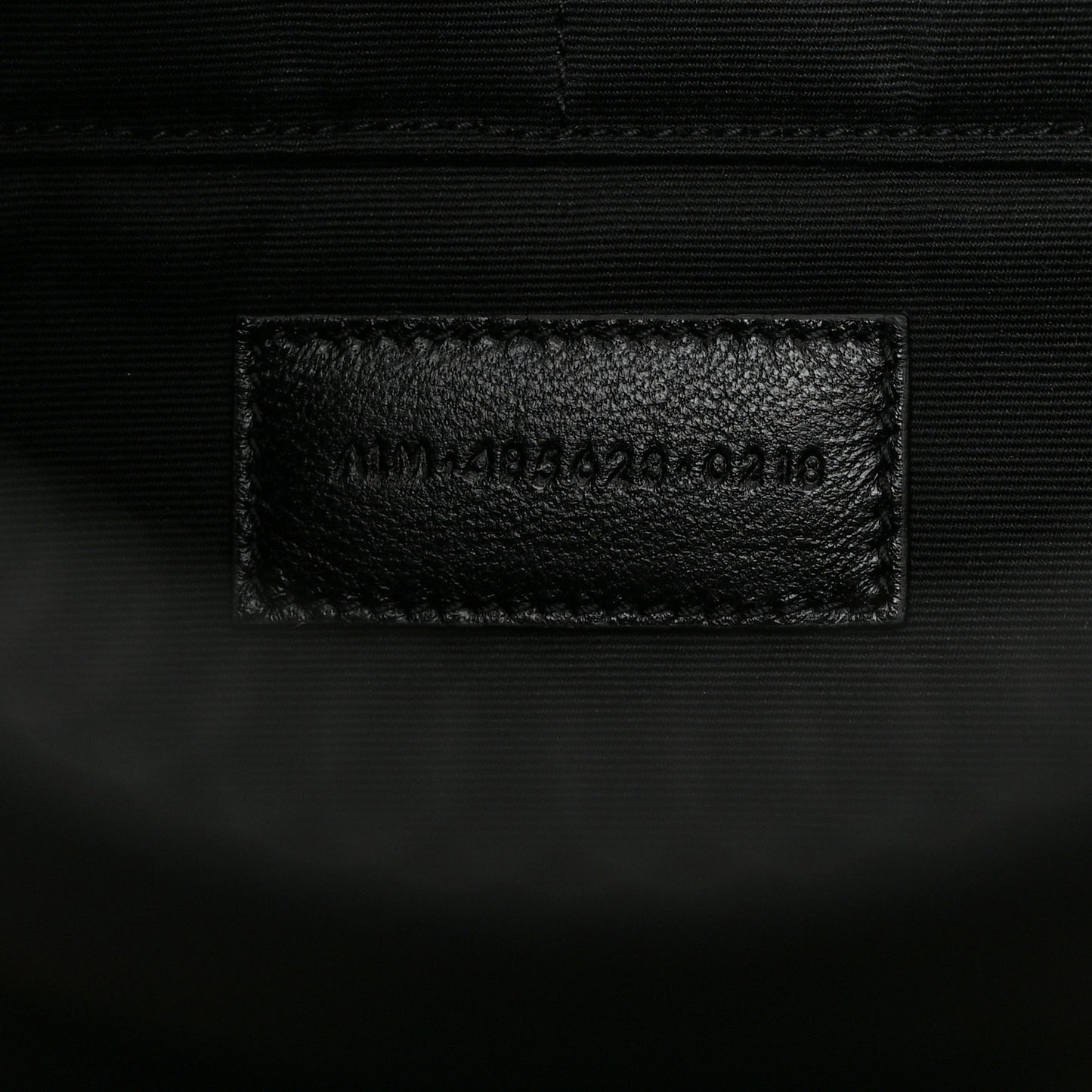 Calfskin Crocodile Embossed Monogram Document Holder Black
