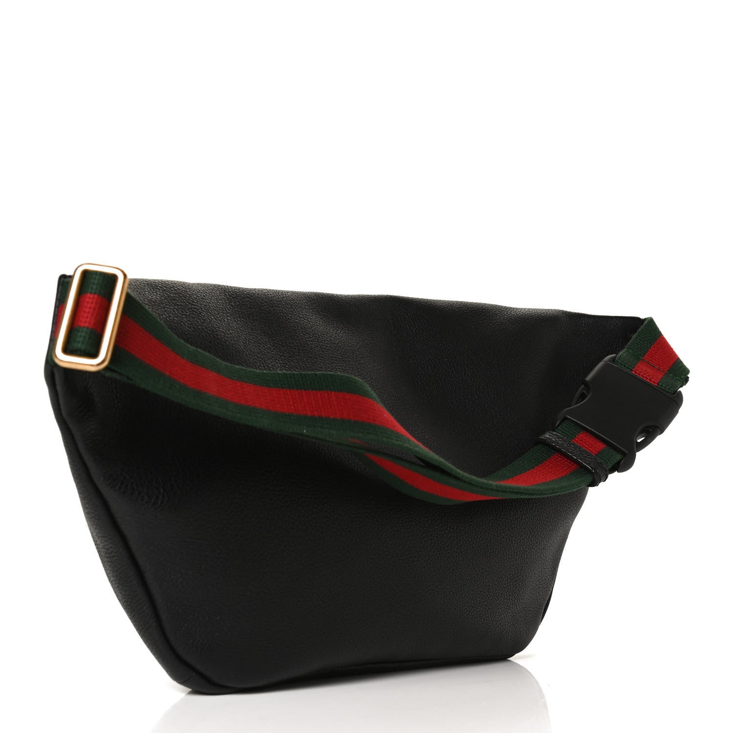 Gucci Grained Calfskin Logo Belt Bag Black 3 of 11