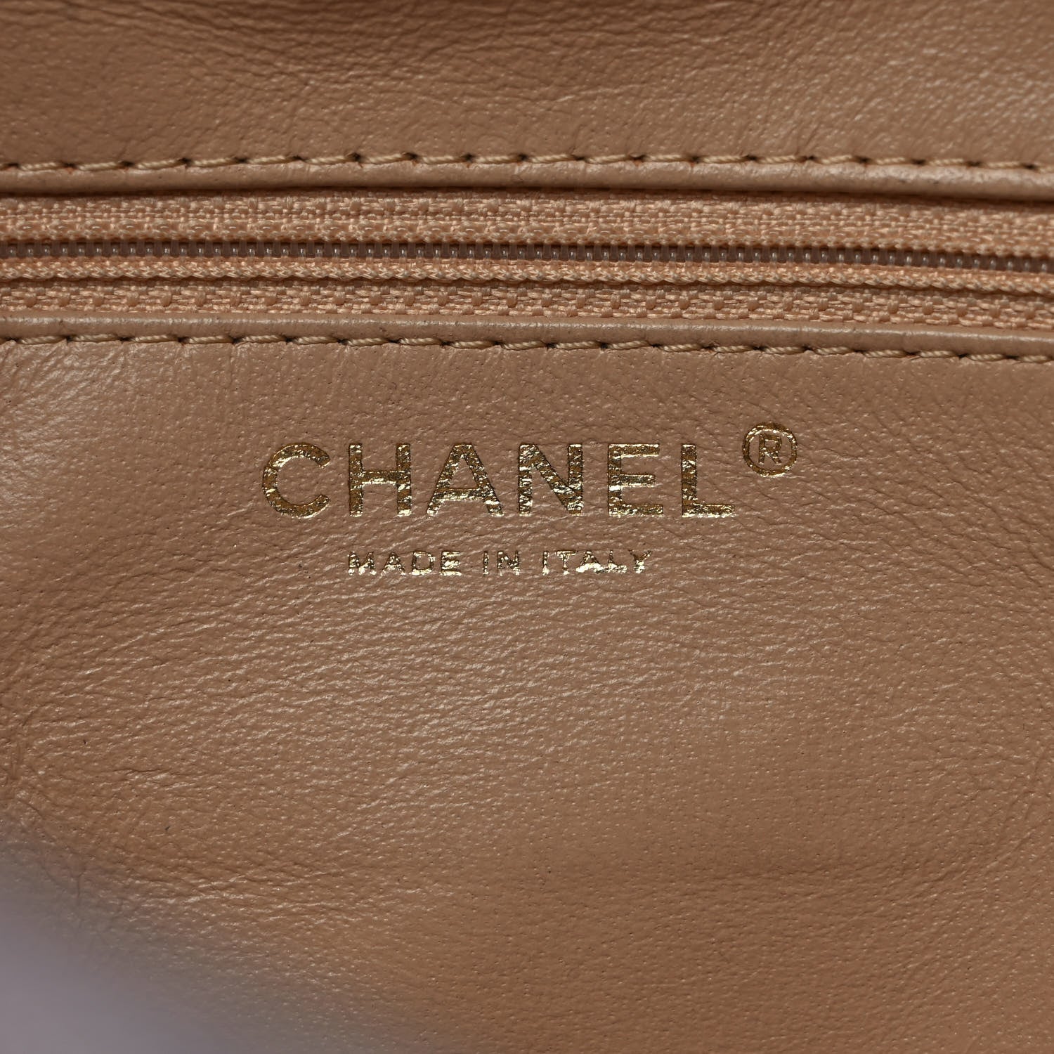 Chanel Metallic Goatskin Medium Luxe Ligne Bowler Bronze 5 of 10