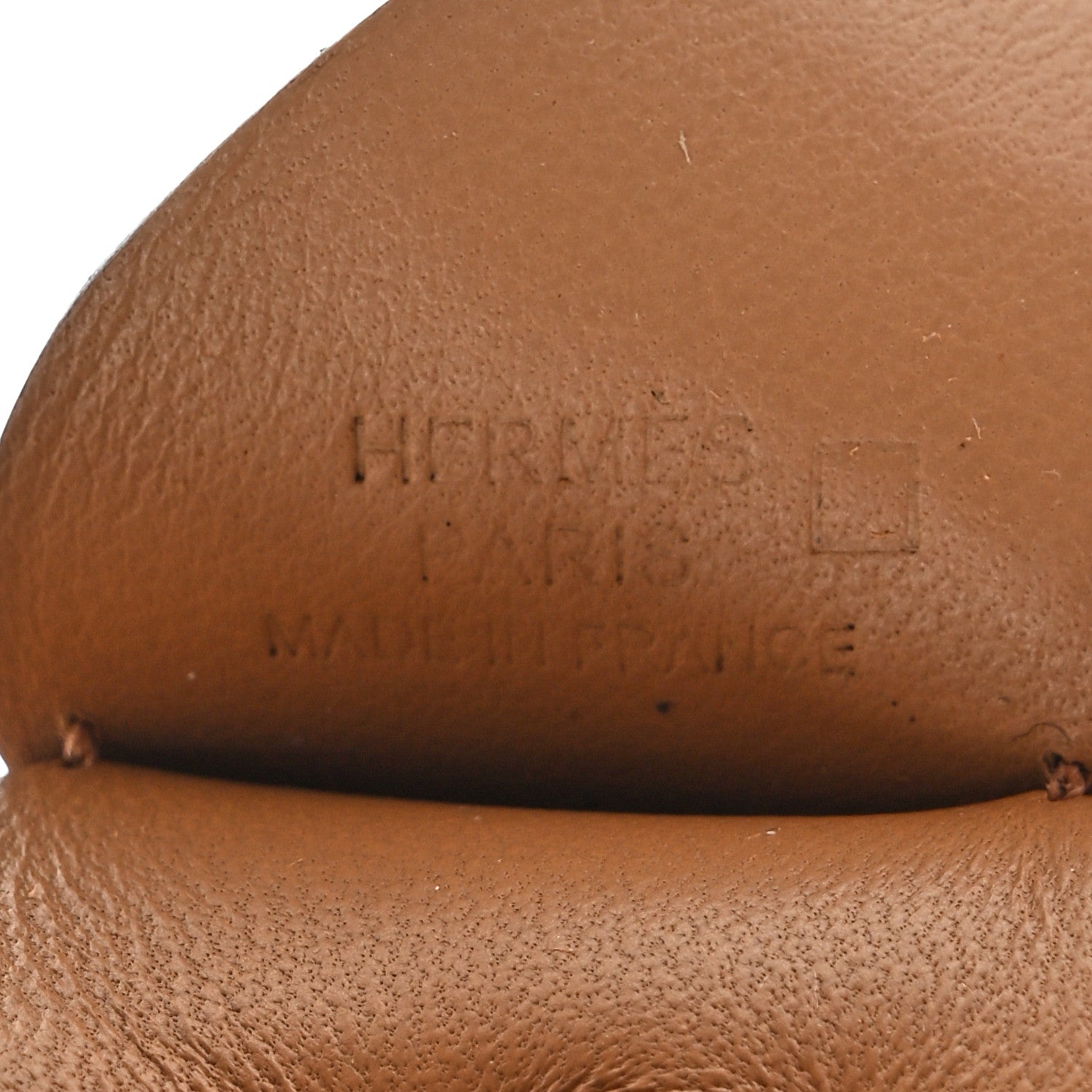 Hermes Milo Lambskin Matte Alligator Touch Grigri Rodeo Pegase Horse Bag Charm Chai 3 of 5
