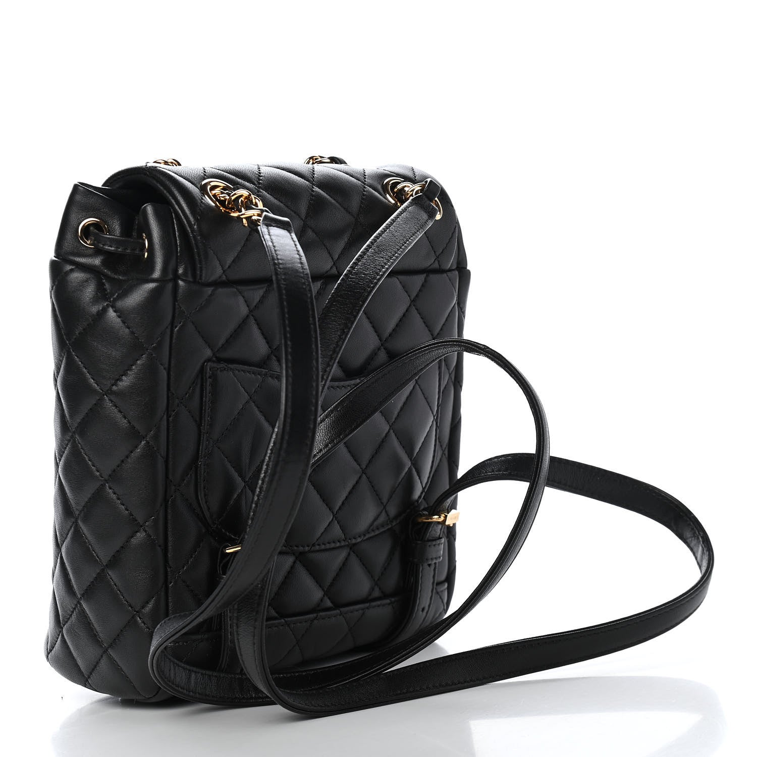 Chanel Lambskin Quilted Mini Urban Spirit Backpack Black 2 of 8