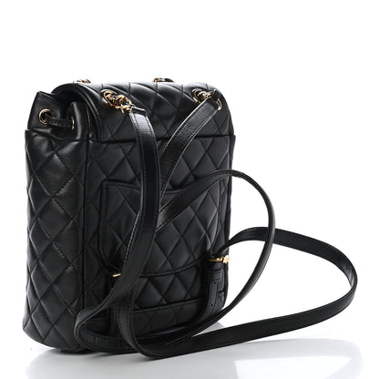 Chanel Lambskin Quilted Mini Urban Spirit Backpack Black 2 of 8