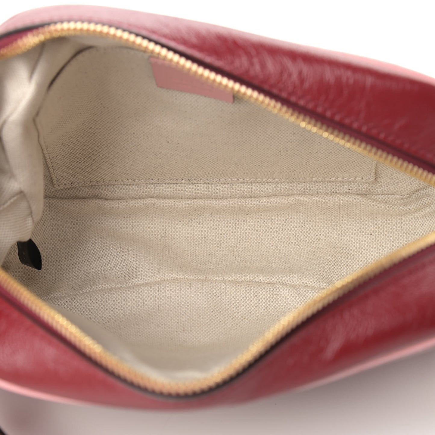 Azalea Calfskin Enamel Matelasse Diagonal Small Torchon GG Marmont Chain Shoulder Bag New Cherry Red Wild Rose
