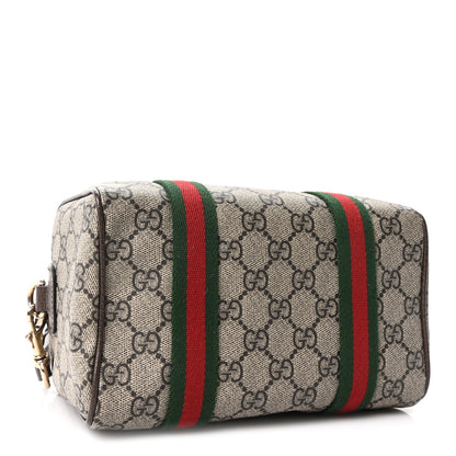 Gucci GG Supreme Web Mini GG Top Handle Bag Beige Ebony New Acero 4 of 10