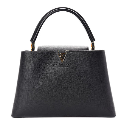 Louis Vuitton Taurillon Capucines MM Black 1 of 10