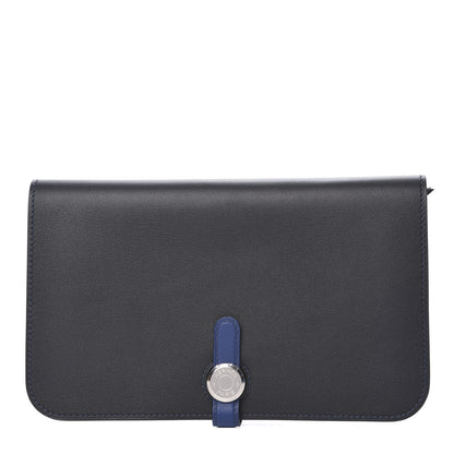 Hermes Swift Dogon Duo Wallet Black 1 of 9