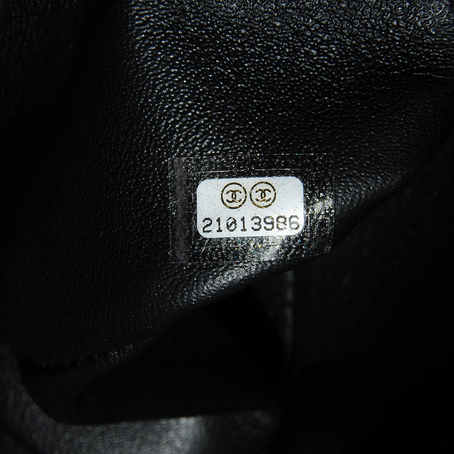 Lambskin Chevron Medium Double Flap Black