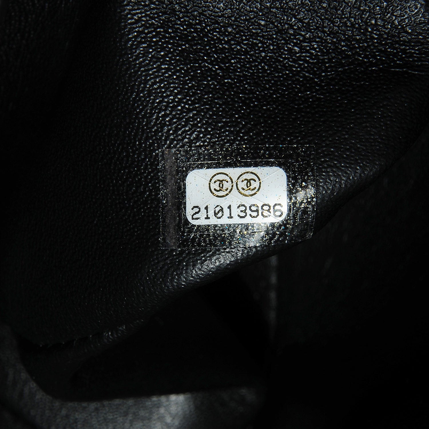 Chanel Lambskin Chevron Medium Double Flap Black 9 of 9