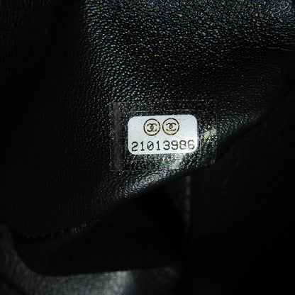 Chanel Lambskin Chevron Medium Double Flap Black 9 of 9