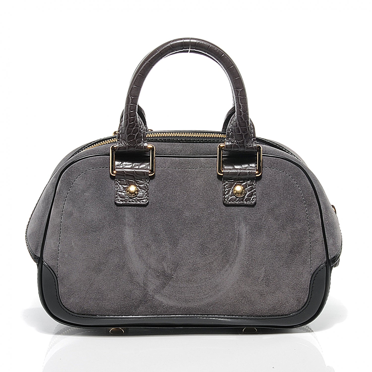 Louis Vuitton Havane Stamped Trunk Bowler PM Gray 7 of 8