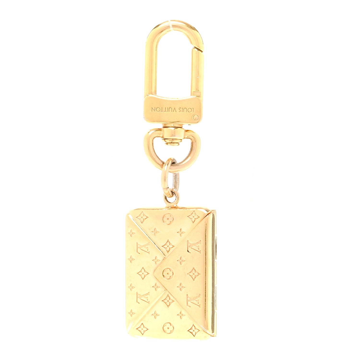 Louis Vuitton Love Note Envelope Bag Charm Key Holder Gold 1 of 4