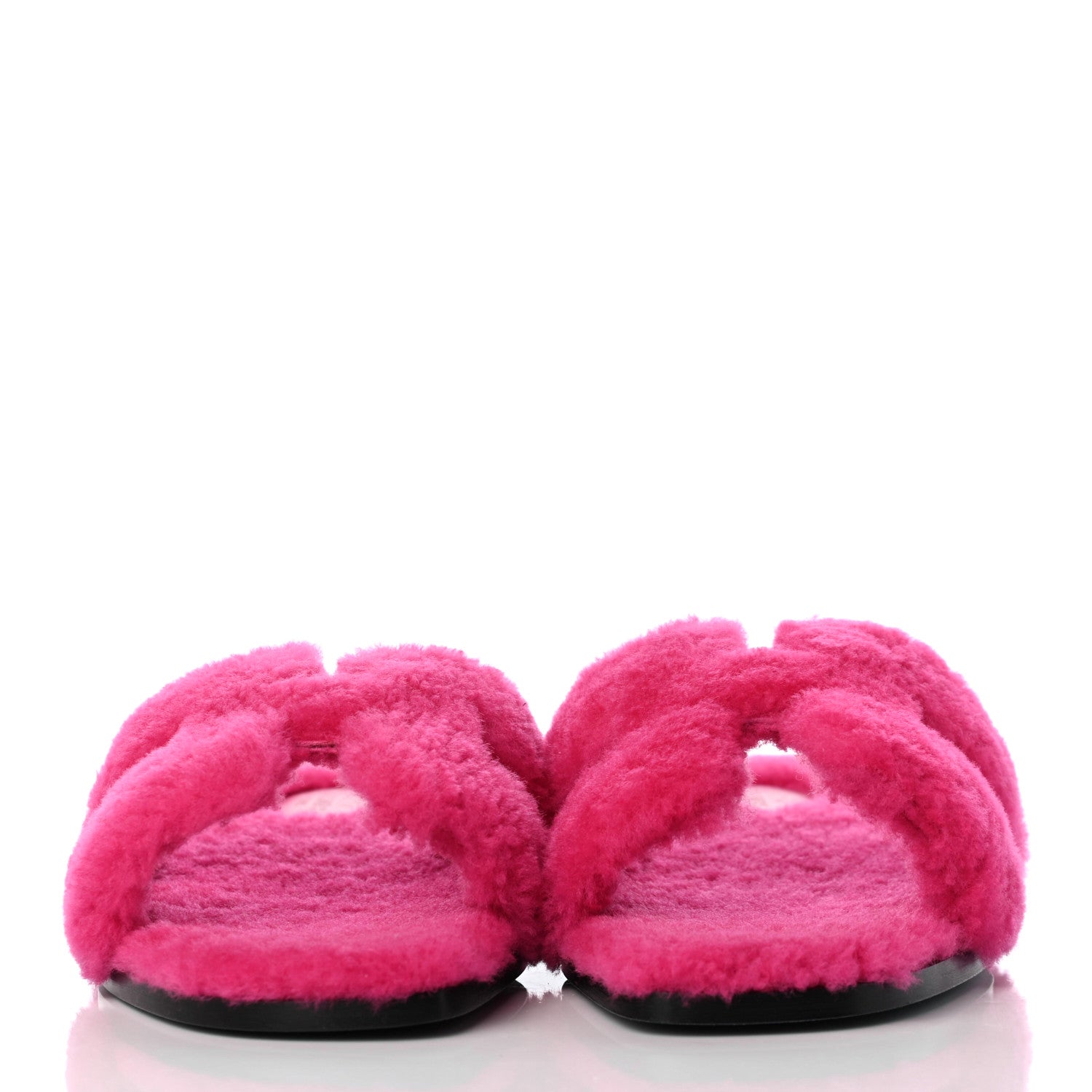 Hermes Woolskin Oran Sandals 37.5 2 of 8