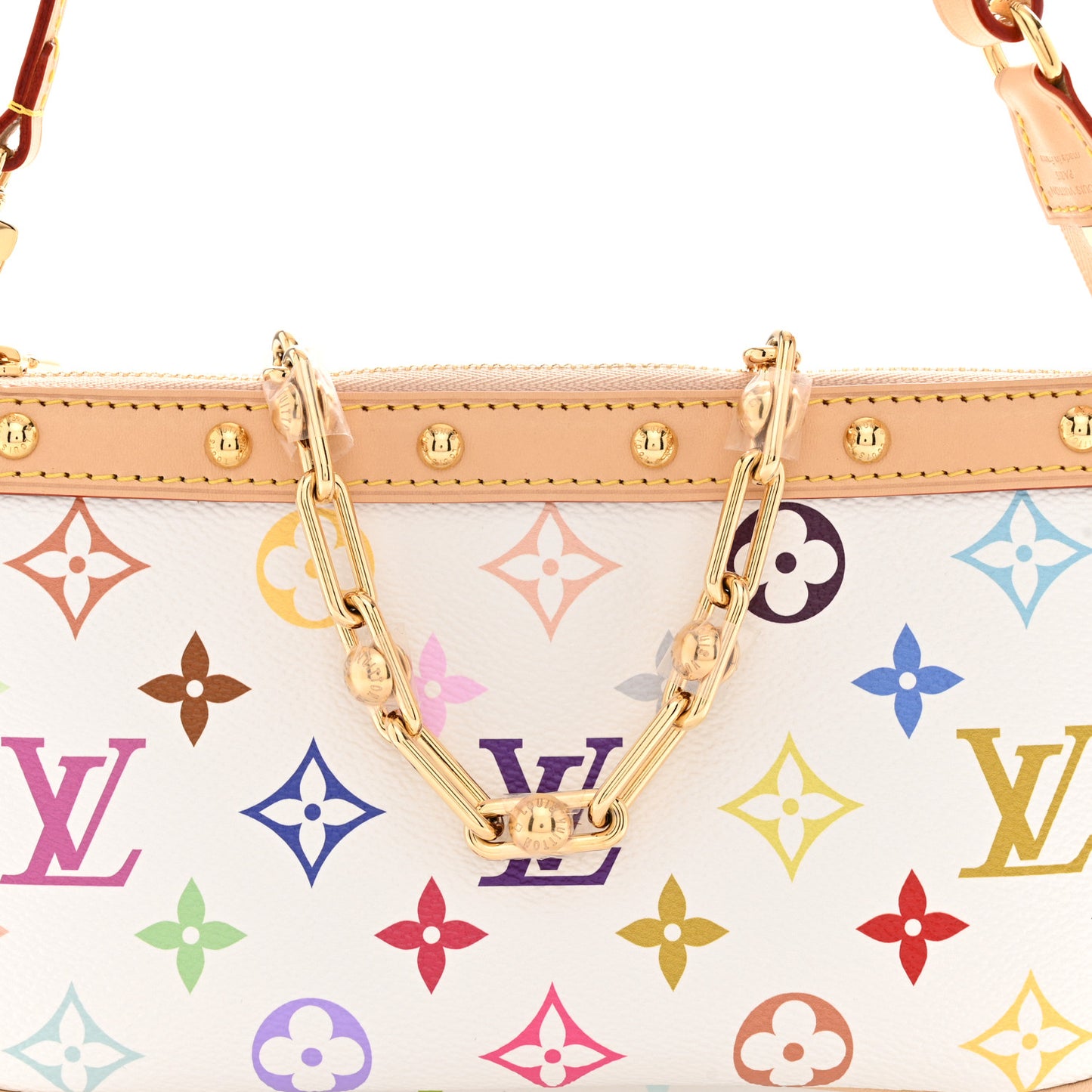 LV X TM Monogram Multicolor Pochette Accessories White