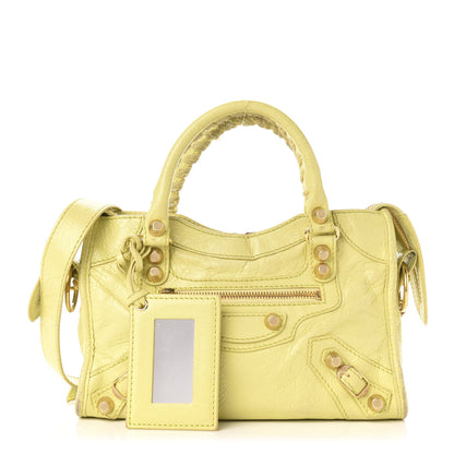 Balenciaga Agneau Giant 12 Gold Hardware Mini City Jaune Citronnade 1 of 18
